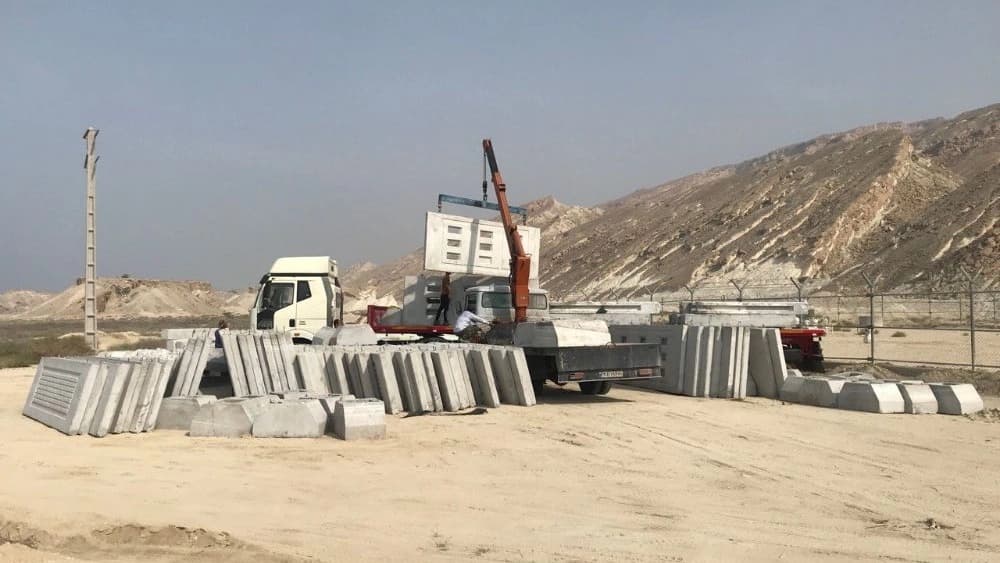 کارگاه آک بتن در بوشهر